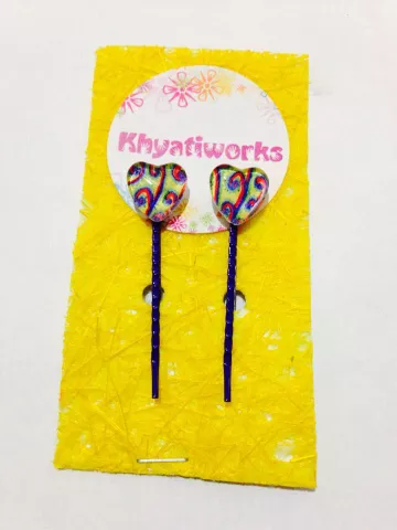 Mor-Pankh Hearts Bobby Pins Mor-Pankh Hearts Bobby Pins