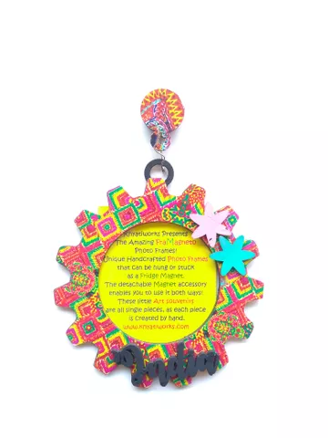 FRAMAGNETO KHYATI'S PHULKARI Art Frame - india FRAMAGNETO KHYATI'S PHULKARI Art Frame - india