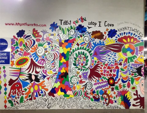 It's a wonderful world Mural It's a wonderful world Mural