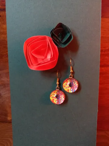 BLACK DOT CIRCLE EARRING BLACK DOT CIRCLE EARRING