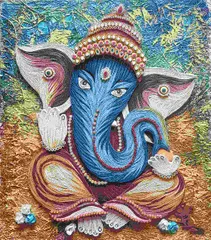 Quilled Ganesha G Quilled Ganesha G