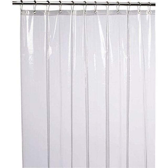 0 15 Mm Pvc Transpa Ac Curtain Shower Liner Rustproof 0 15 Mm Pvc Transpa Ac Curtain Shower Liner Rustproof Metal Grommetildew Resistant Waterproof 7ft