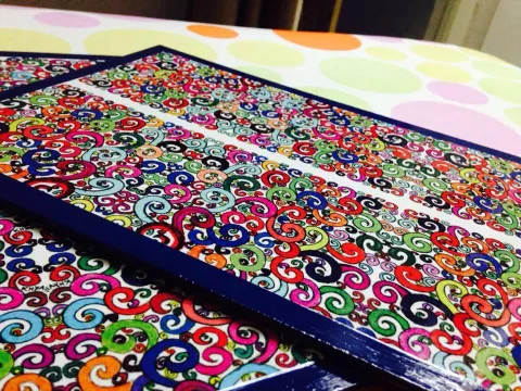 Floro-Sphere Table Mats - Set of 2 Floro-Sphere Table Mats - Set of 2