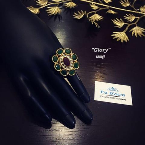 Glory kundan ring Glory kundan ring
