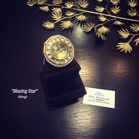 Blazing Star kundan ring Blazing Star kundan ring