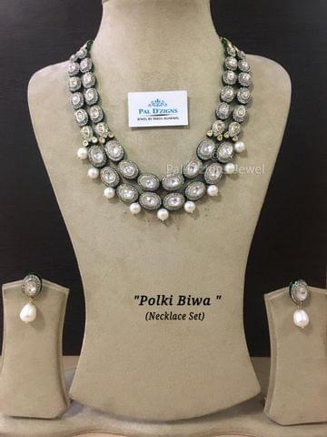 Polki Biwa Necklace Set Polki Biwa Necklace Set
