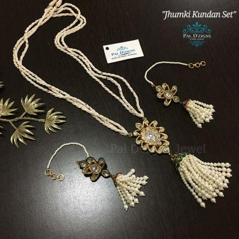 Jhumki Kundan set Jhumki Kundan set
