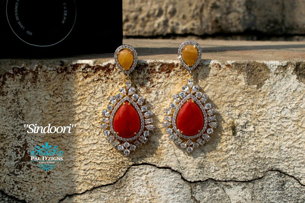 Sindoori Diamond Earings