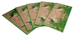 Paper Envelopes Regal Peacocks: Pack of 5 For Letters Notes Wishes Cards (12439A)