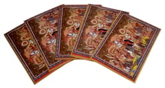 Paper Card Gift Tags Shiva Parvati: Set Of 5 Small Cards For Personalized Greetings (12441A)