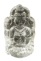 Clear Crystal Idol Lakshmi Mahalakshmi: Collectible Statue For Home Temple (12451A)