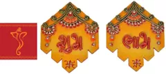 Diwali gift Hamper: Shubh Labh Door Hanging, Greeting Card dh10a