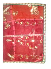 Handmade Paper Patchwork Diary (Red)