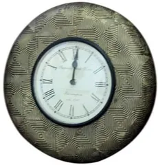 Brass sheet covered Analog Wall Clock clock30a