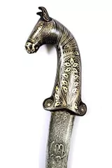 Horse head Decorative dagger with koftgari (a89)