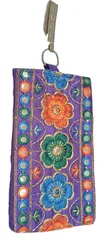 Traditional Women's Mobile Pouch Purple (pouch01a)