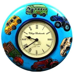 Handpainted Vintage wall clock for living room 12X12 inch  (clock88)