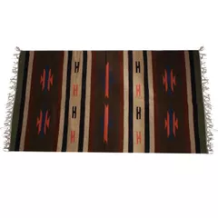 All-Season Area Rug / Carpet / Dhurrie in Wool - "God's Geometry": Handwoven by master artisans in Large Size,15 Squre ft  (10065a)