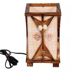 Rustic Decorative 9 inch table lamp in bamboo & jute (10122)