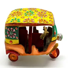 Vintage Auto Rickshaw Tuk Tuk Metal Décor Indian gifts Handmade, Quirky Indian gift (10161)