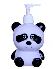Liquid Soap Dispenser: Made of Light-Weight Plastic and Shaped Like Cartoon Panda for Children's Bathroom (10332)