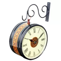 Railway Station Platform Vintage Double sided Clock for living room 6*6 inch dial (10468)