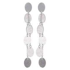 Earrings "Blooming Branch": Sterling Silver Ear Rings Handcrafted By Master Craftsmen (30035)