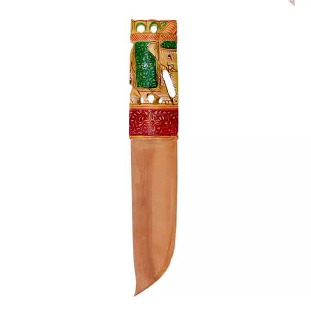 Artistic Wooden Letter Opener Paper Cutter With Taj Mahal Painting