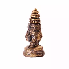Rare Miniature Statue Four Face Bramha (Phra Phrom) Statue, Unique Collectible Gift (11397)