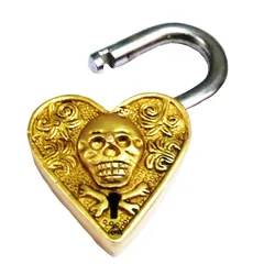 Brass Padlock: Pirate Heart (11423)