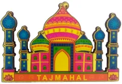 Wooden Fridge Magnet: Taj Mahal, Symbol of Eternal Love (11960)