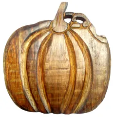 Wooden Trivet 'Halloween Pumpkin': Coaster Hot Pad Mat for Dining Table, Kitchen (11989)