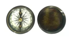 Brass Compass: Marine Pirate Navigation Instrument (12086)