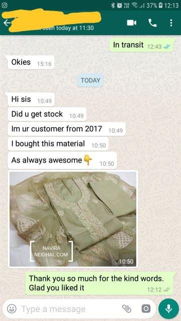 I am your customer from 2017.. I bought this material as always awesome