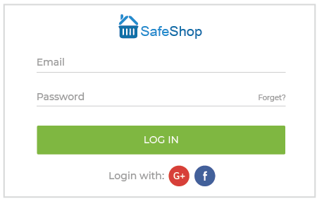 login page of delivery boy management software powered by StoreHippo.
