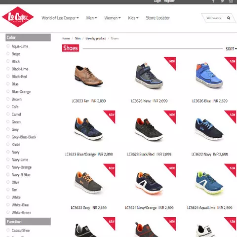 lee cooper shoes official website