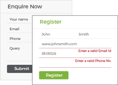 Form builder feature of StoreHippo with validation feature on forms to email id, phone number etc.