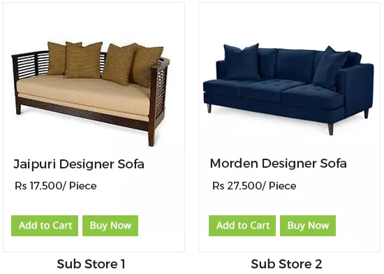 Create multiple sub-stores for selling furniture online using StoreHippo ecommerce platform.