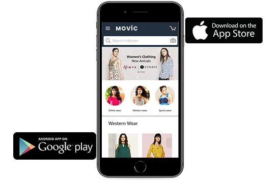 Android and iOS mobile apps for an online clothes store, built using StoreHippo ecommerce platform.