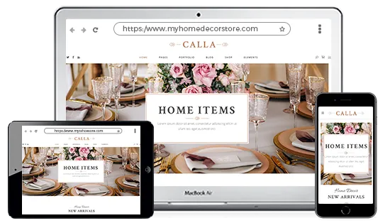 Multi-device optimized online home decor store powered by StoreHippo ecommerce platform.