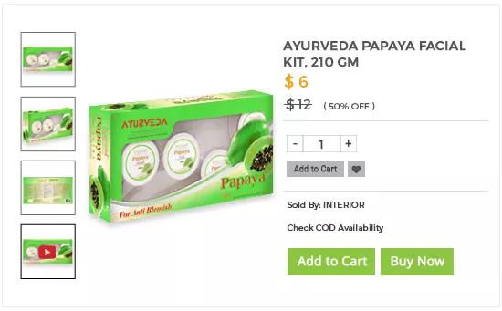 Product page of an online ayurvedic products store built using StoreHippo ecommerce platform.