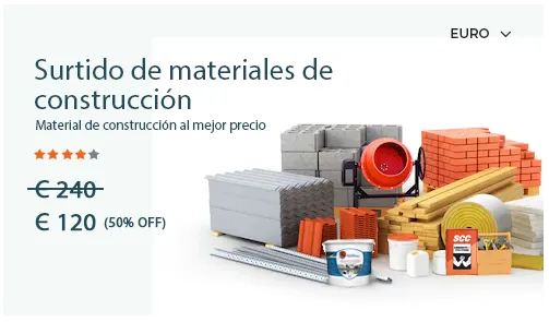 Multilingual ecommerce store for building materials built using StoreHippo ecommerce platform.