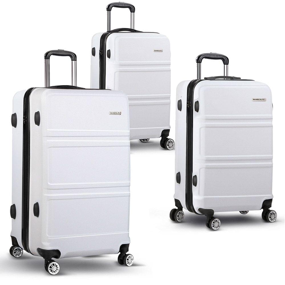 3pc Luggage Set 20, 24 and 28"- White
