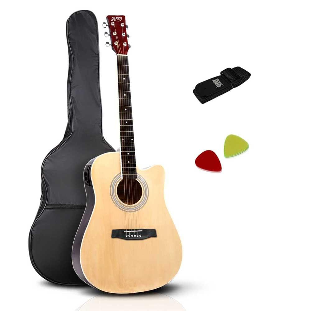 41" 5- Band EQ Electric Acoustic Guitar Full Size Natural