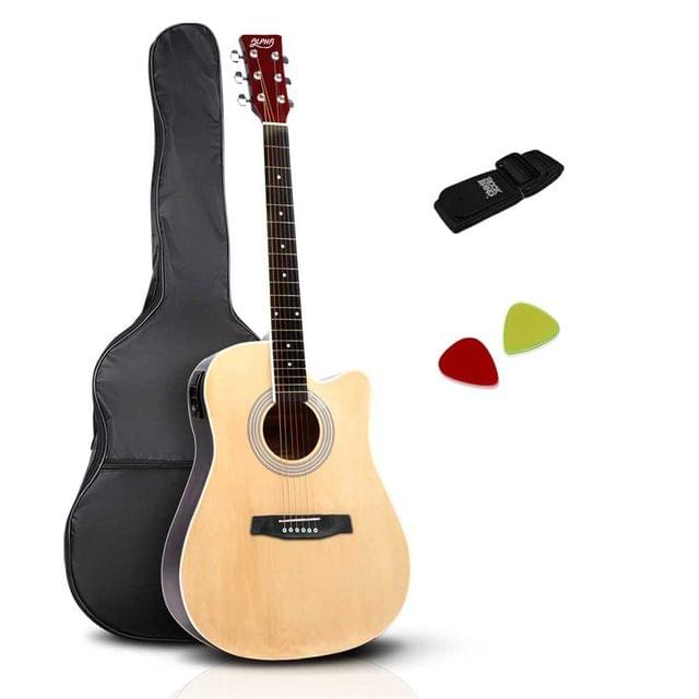 41" 5- Band EQ Electric Acoustic Guitar Full Size Natural