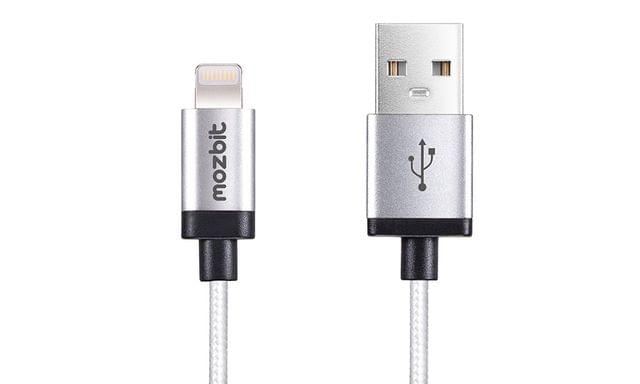 Mozbit 2M Aluminium Nylon Lightning Sync & Charge Cable