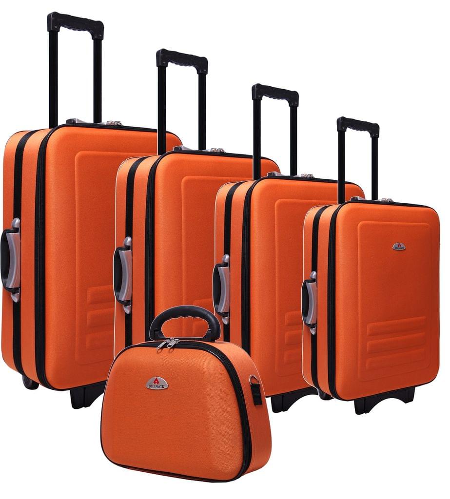 5pc Suitcase Trolley Travel Bag Luggage Set ORANGE