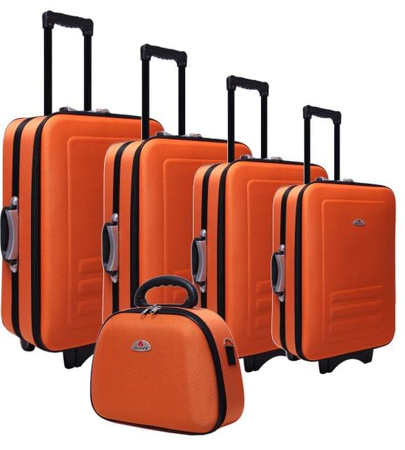 5pc Suitcase Trolley Travel Bag Luggage Set ORANGE