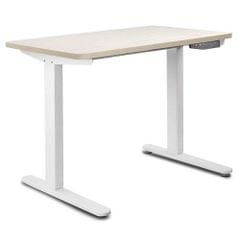 100CM Motorised Height Adjustable Sit Stand Desk White Oak