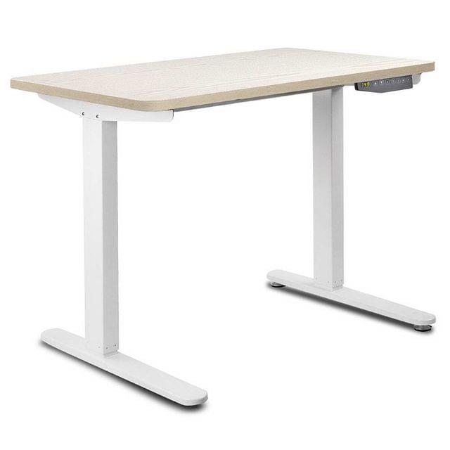 100CM Motorised Height Adjustable Sit Stand Desk White Oak